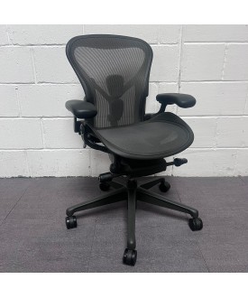  Herman Miller Aeron Graphite Remastered Posture Fit Task Chair- Size A