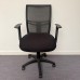 Black Operator Chair with Mesh Back- Adjustable Arms