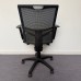 Black Operator Chair with Mesh Back- Adjustable Arms