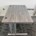 Grey Oak Straight Desk- 1200mm- Cantilever