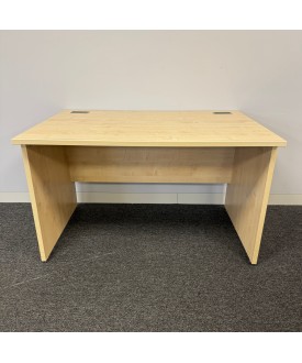 Maple Straight Desk- 1200mm- Panel End