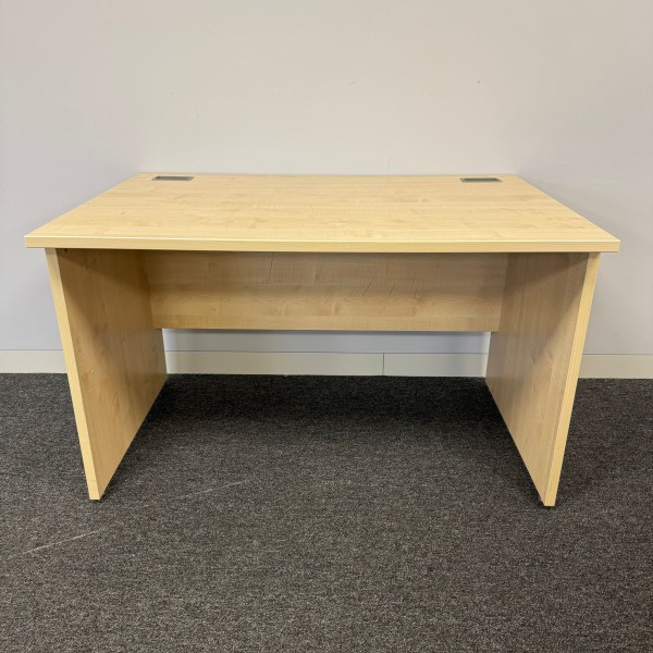 Maple Straight Desk- 1200mm- Panel End
