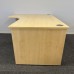 Maple Left Handed Corner Desk- 1600- Panel End