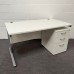 White Straight Desk Set 1600 x 800 Grade B