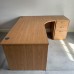 Oak Right Handed Corner Desk with Pedestal Set- 1800mm