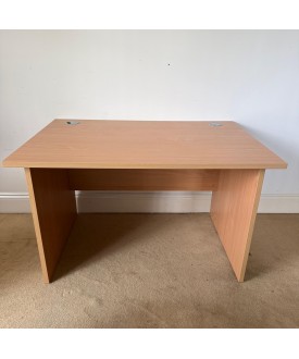 Beech Straight Desk 1200mm- Panel End