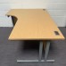 Oak Left Handed Corner Desk - 1600mm