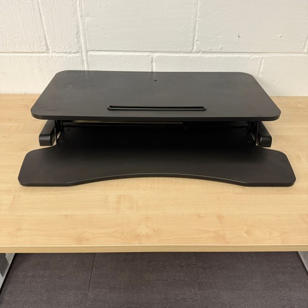 Black Sit Stand Desk Converter