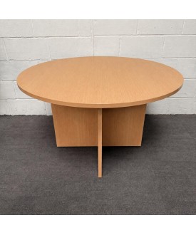 Beech 1200mm Round Meeting Table