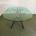 Glass Oval Meeting Table