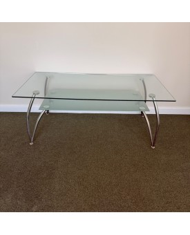 Glass Coffee Reception Table