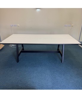 White Meeting table - W2400mm x D1200mm