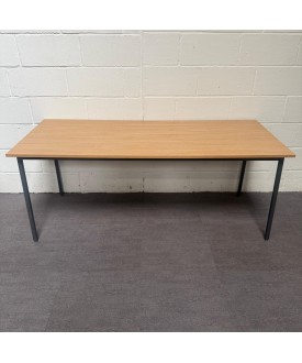 Oak Straight Meeting Table - 1780mm