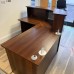 Modular Walnut Reception Desk - 2000mm Wide