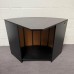 Modular Black Reception Desk 2400mm Wide