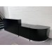 Modular Black Reception Desk 2400mm Wide