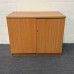 Beech 1 shelf Cupboard- 740mm High