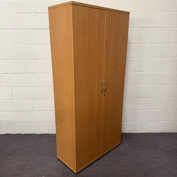 Beech Tall 4 Shelf Cupboard- 2000mm High