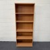 Beech Tall 4 Shelf Bookcase- 780mm Wide 2000mm High