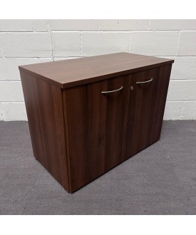 Walnut One Shelf Cupboard- 730mm High