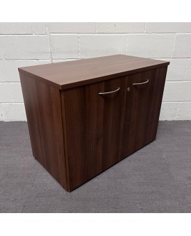 Walnut One Shelf Cupboard- 730mm High