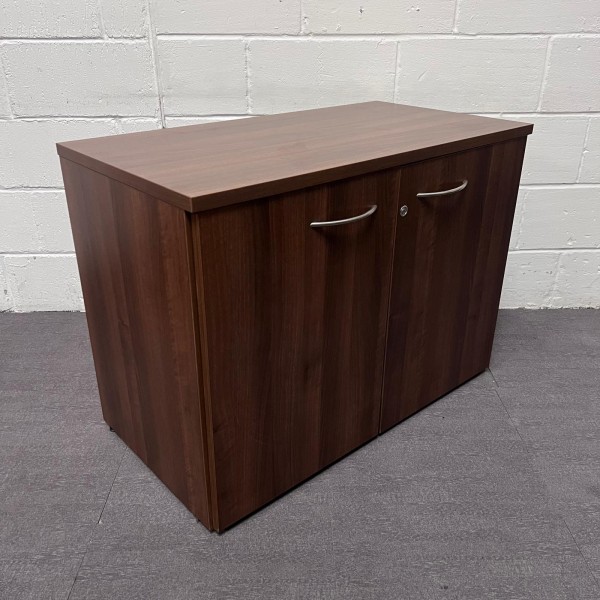Walnut One Shelf Cupboard- 730mm High