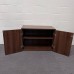 Walnut One Shelf Cupboard- 730mm High