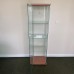 Glass and Beech 3 Shelf Display Cabinet