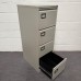 Euro Silver Filing Cabinet- 4 Drawer