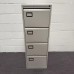 Euro Silver Filing Cabinet- 4 Drawer