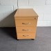 Beech 3 Drawer Mobile Pedestal