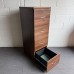 Walnut Four Drawer Filing Cabinet - (Lock Fault)