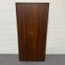 Walnut 4 Shelf Tall Cupboard - 1995mm High