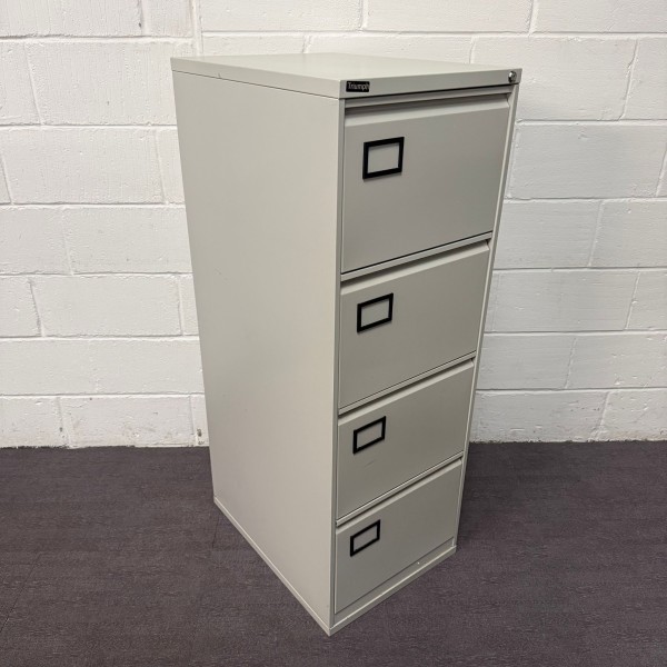 Triumph Silver Filing Cabinet- 4 Drawer