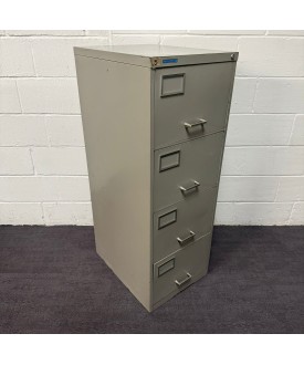 Escoline Grey Four Drawer Filing Cabinet
