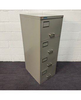 Escoline Grey Four Drawer Filing Cabinet