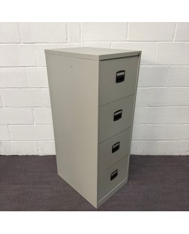 Silver Filing Cabinet- 4 Drawer