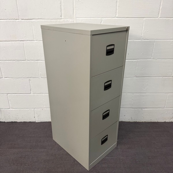 Silver Filing Cabinet- 4 Drawer