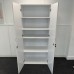 White 1800mm High 4 Shelf Cupboard