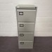 Silver Filing Cabinet- 4 Drawer