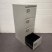 Silver Filing Cabinet- 4 Drawer