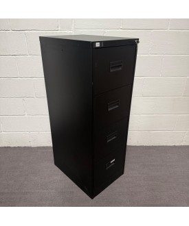 Black Filing Cabinet- 4 Drawer