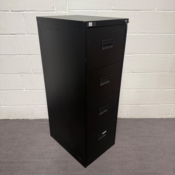 Black Filing Cabinet- 4 Drawer