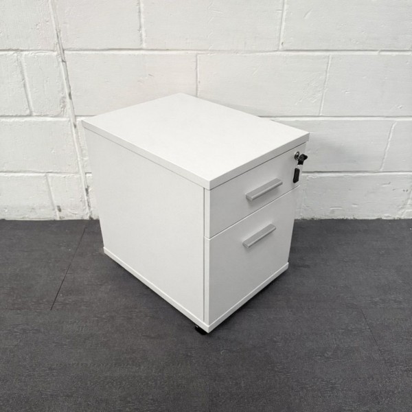White Mobile Pedestal - Brand New