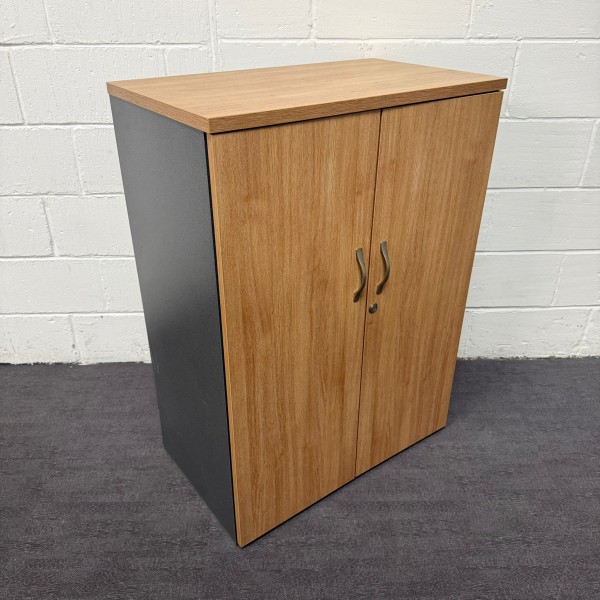 Oak 2 shelf Cupboard- 1090mm High
