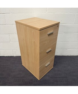 Maple 3 Drawer Filing Cabinet