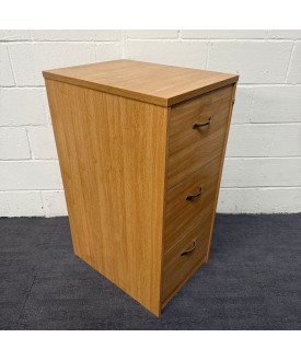 Oak 3 Drawer Filing Cabinet