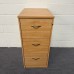 Oak 3 Drawer Filing Cabinet