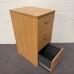 Oak 3 Drawer Filing Cabinet