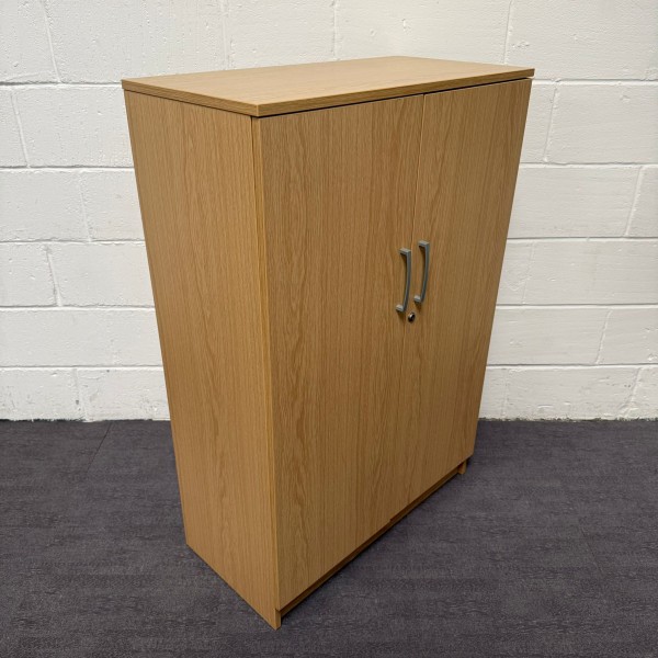 Oak 2 shelf Cupboard- 1200mm High